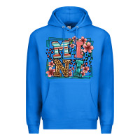 True Royal floral leopard frame mini Premium Hoodie - LillyAllenDesigns