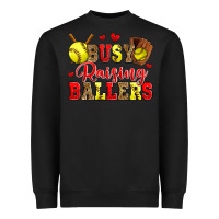 Black busy raising ballers softball Heavyweight Sweatshirt - Zillion Design Studio