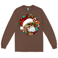Chestnut Christmas hippie skeleton santa ornament Long Sleeve Tee - Artiststas