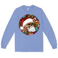 Colony Blue Christmas hippie skeleton santa ornament Long Sleeve Tee - Artiststas