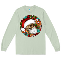 Matcha Christmas hippie skeleton santa ornament Long Sleeve Tee - Artiststas