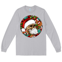 Moon Dust Christmas hippie skeleton santa ornament Long Sleeve Tee - Artiststas