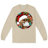 Mushroom Christmas hippie skeleton santa ornament Long Sleeve Tee - Artiststas