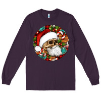Plum Christmas hippie skeleton santa ornament Long Sleeve Tee - Artiststas