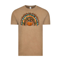 Vintage Coffee fall pumpkin rainbow Vintage Tee - HRA Design Shop