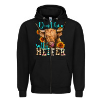 Black don't be a salty heifer long haired cow Zipper Hoodie - Jasminsmagicworld