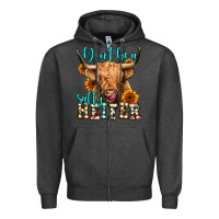 Charcoal Heather don't be a salty heifer long haired cow Zipper Hoodie - Jasminsmagicworld