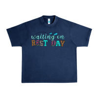 Navy waiting on rest day Urban Heavy Tee - HRA Design Shop