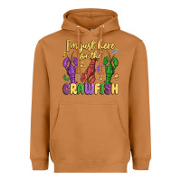 Meerkat i'm just here for the crawfish Heavyweight Hoodie - MaliasSmallBusiness