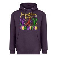 Plum i'm just here for the crawfish Heavyweight Hoodie - MaliasSmallBusiness