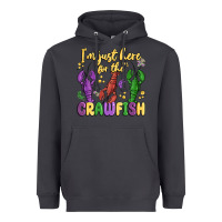 Smoke i'm just here for the crawfish Heavyweight Hoodie - MaliasSmallBusiness