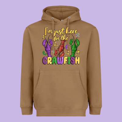 I'm Just Here For The Crawfish Heavyweight Hoodie Designed By Maliassmallbusiness