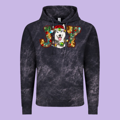 Husky Christmas Joy Vintage Hoodie Designed By Ranaportraitstore