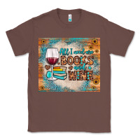 Chestnut all i need are books and wine Classic Tee - JahusDesignShop