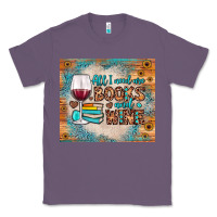 Lavender all i need are books and wine Classic Tee - JahusDesignShop