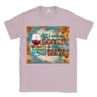 Lilac all i need are books and wine Classic Tee - JahusDesignShop
