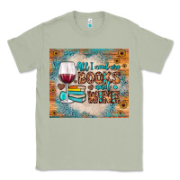 Matcha all i need are books and wine Classic Tee - JahusDesignShop