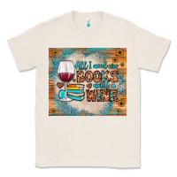 Natural all i need are books and wine Classic Tee - JahusDesignShop