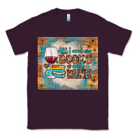 Plum all i need are books and wine Classic Tee - JahusDesignShop