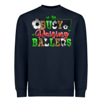 Navy busy raising ballers soccer Heavyweight Sweatshirt - Zillion Design Studio