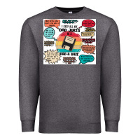 Charcoal Heather ı keep all my dad jokes in a dad a base Premium Sweatshirt - MaliasSmallBusiness