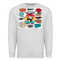 Dove Grey ı keep all my dad jokes in a dad a base Premium Sweatshirt - MaliasSmallBusiness
