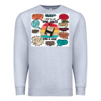 Heather Grey ı keep all my dad jokes in a dad a base Premium Sweatshirt - MaliasSmallBusiness