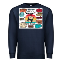 Navy ı keep all my dad jokes in a dad a base Premium Sweatshirt - MaliasSmallBusiness