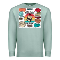 Seafoam ı keep all my dad jokes in a dad a base Premium Sweatshirt - MaliasSmallBusiness