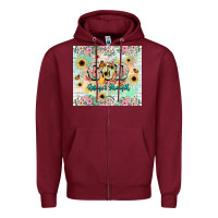 Burgundy god is my refugee and strength Zipper Hoodie - NancyCooperArtShop