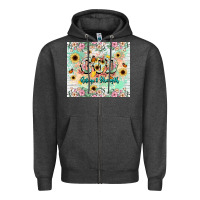 Charcoal Heather god is my refugee and strength Zipper Hoodie - NancyCooperArtShop