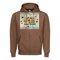 Chestnut god is my refugee and strength Zipper Hoodie - NancyCooperArtShop