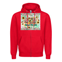 Red god is my refugee and strength Zipper Hoodie - NancyCooperArtShop