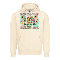 Sandshell god is my refugee and strength Zipper Hoodie - NancyCooperArtShop