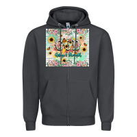 Smoke god is my refugee and strength Zipper Hoodie - NancyCooperArtShop