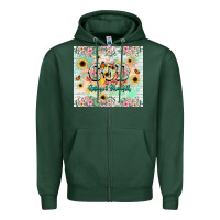 Sports Green god is my refugee and strength Zipper Hoodie - NancyCooperArtShop