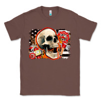 Chestnut firefighter skull Classic Tee - AdoDesignShop