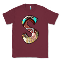 Burgundy farm life alphabet lowercase letters s Classic Tee - BundleAndBundleShop