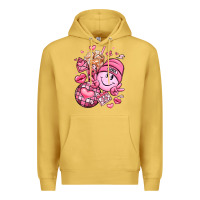 Antique Gold retro valentines day Premium Hoodie - LillyAllenDesigns