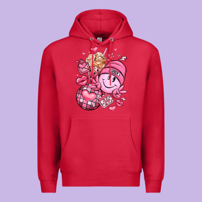 Retro Valentines Day Premium Hoodie Designed By Lillyallendesigns