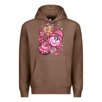 Chestnut retro valentines day Premium Hoodie - LillyAllenDesigns
