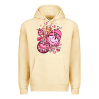 Pina Colada retro valentines day Premium Hoodie - LillyAllenDesigns