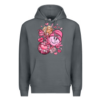 Rock retro valentines day Premium Hoodie - LillyAllenDesigns