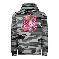 Slate Camo retro valentines day Premium Hoodie - LillyAllenDesigns