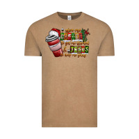 Vintage Coffee Coffee  Jesus Vintage Tee - CowhideDigitalArt