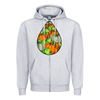 Heather Grey Fall Teardrop Zipper Hoodie - LillyAllenDesigns