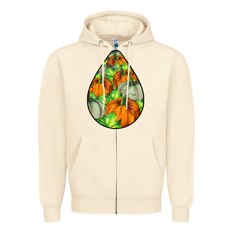 Fall Teardrop Zipper Hoodie by LillyAllenDesigns | Teevron