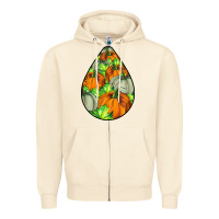 Sandshell Fall Teardrop Zipper Hoodie - LillyAllenDesigns