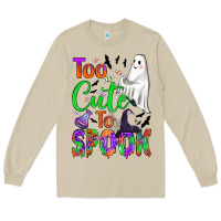 Mushroom too cute to spook Long Sleeve Tee - BundleAndBundleShop