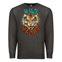 Smoke wild heart tiger college western Premium Sweatshirt - NancyCooperArtShop